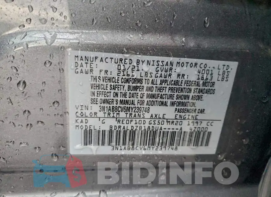 3N1AB8CV6MY239748 Photo# 12