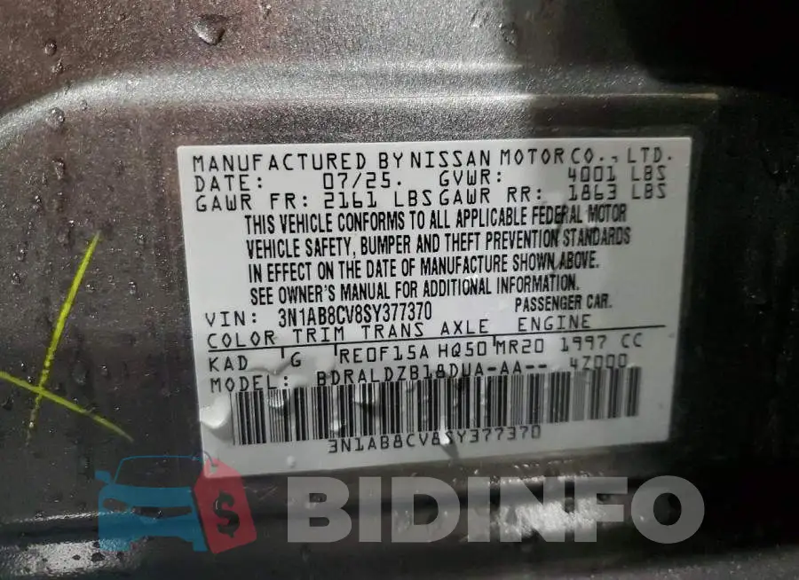 3N1AB8CV8SY377370 Photo# 13
