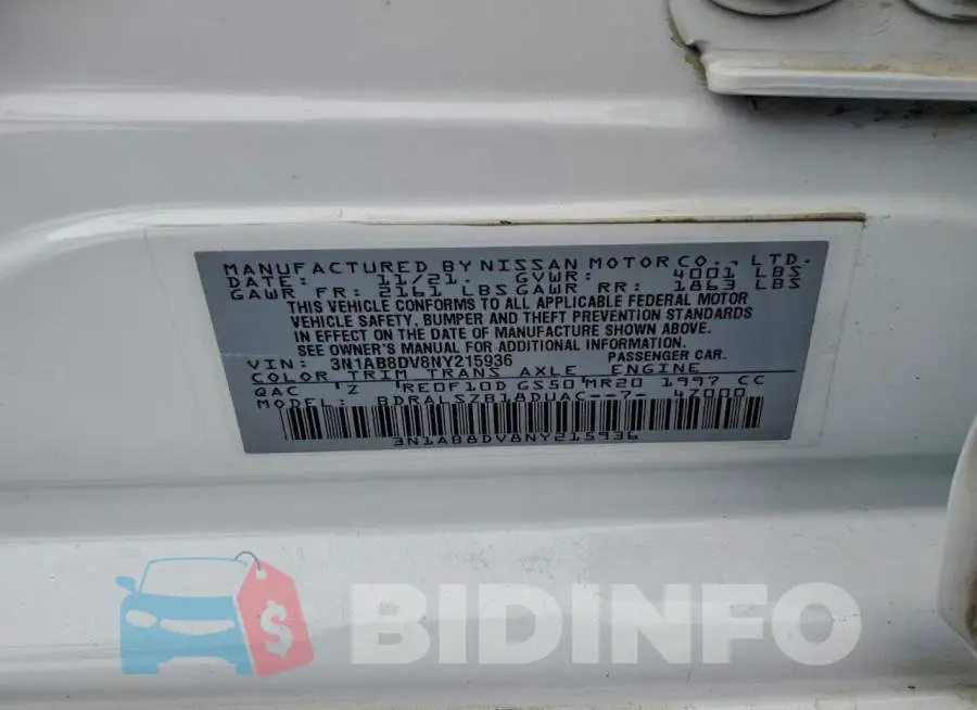 3N1AB8DV8NY215936 Photo# 11