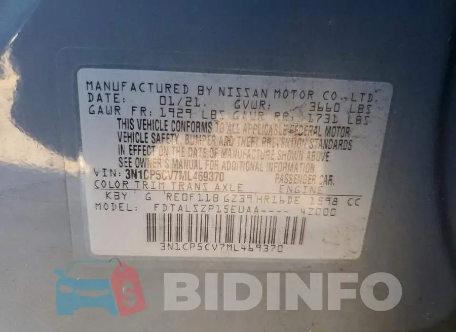 3N1CP5CV7ML469370 Photo# 14