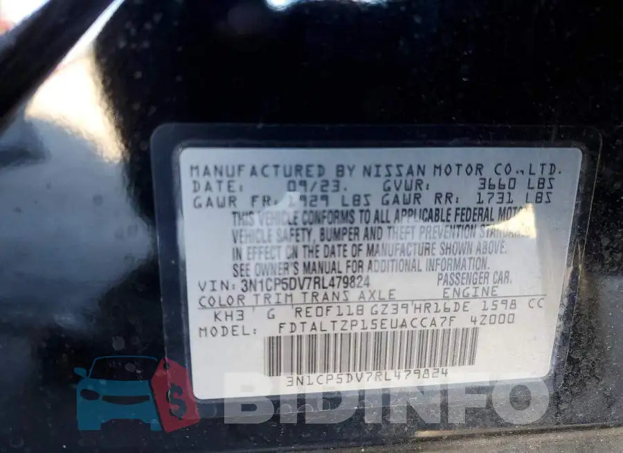 3N1CP5DV7RL479824 Photo# 14