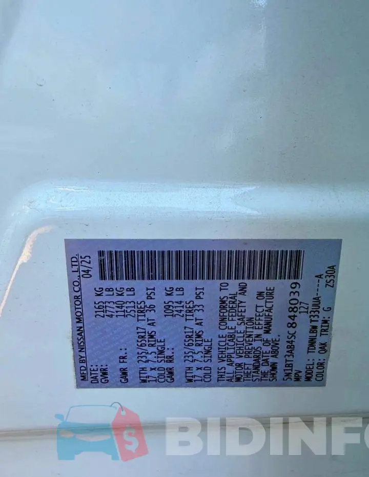 5N1BT3AB4SC848039 Photo# 10