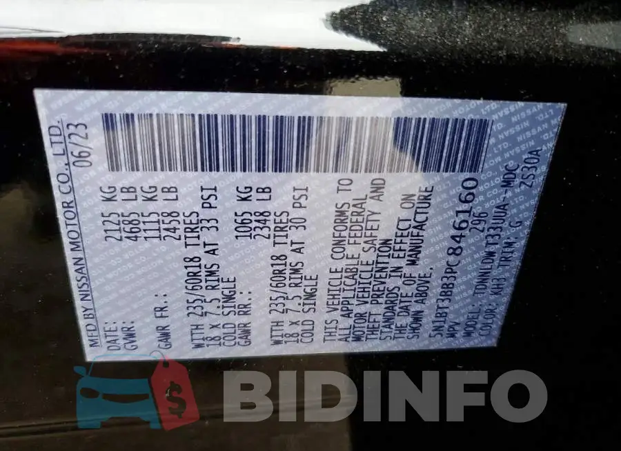 5N1BT3BB3PC846160 Photo# 13