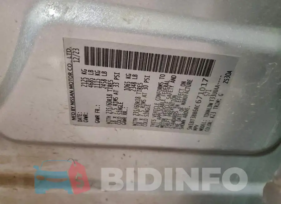 5N1BT3BB6RC671017 Photo# 13