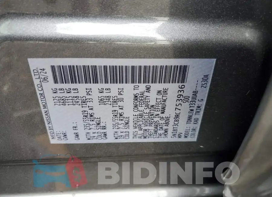 5N1BT3CB9RC753936 Photo# 13