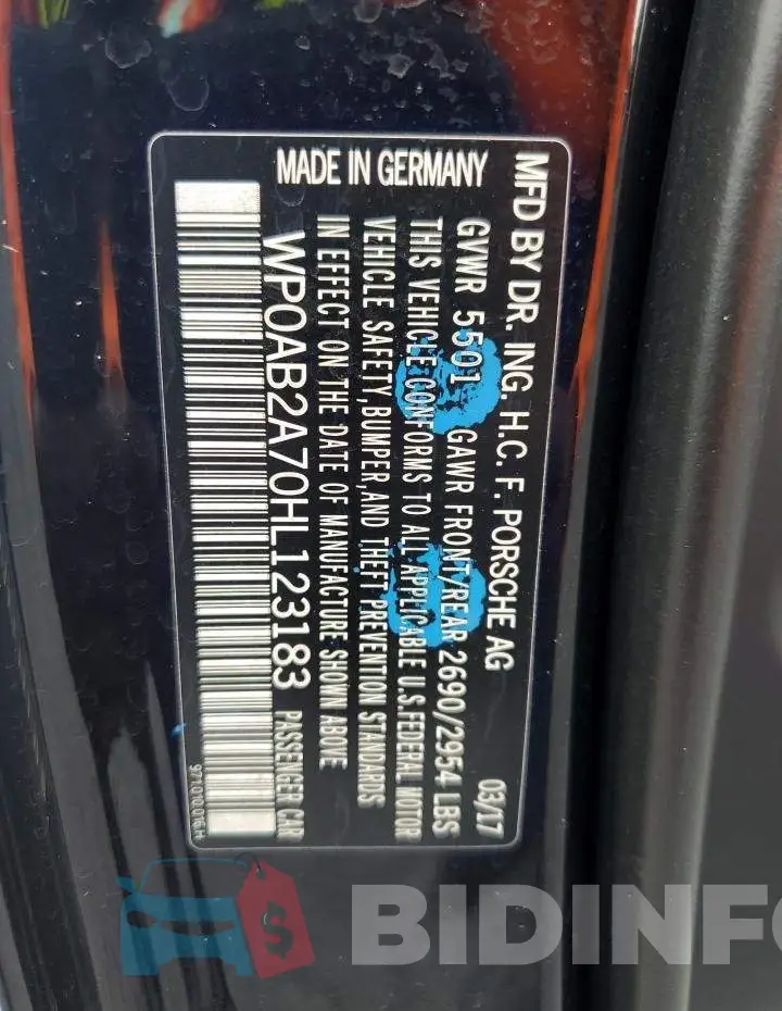 WP0AB2A70HL123183 Photo# 12