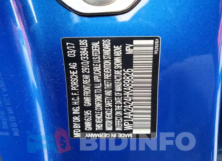 WP1AA2A24HKA89826 Photo# 12