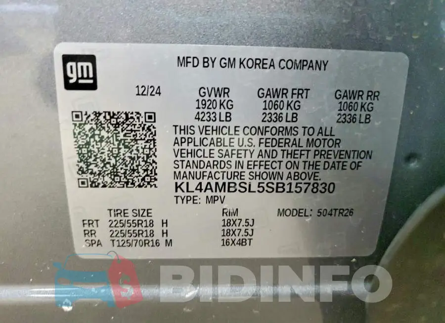 KL4AMBSL5SB157830 Photo# 12