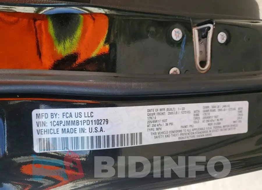 1C4PJMMB1PD110279 Photo# 14