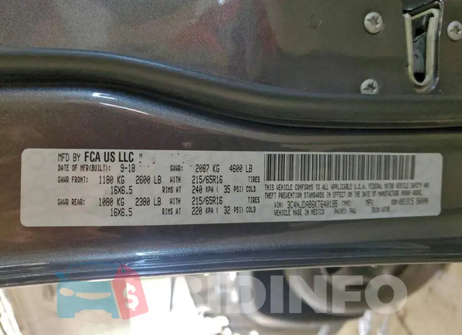 3C4NJDAB6KT640195 Photo# 13
