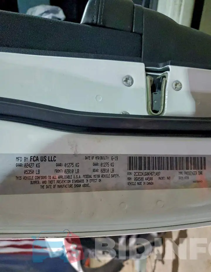2C3CDXJG0KH671497 Photo# 13