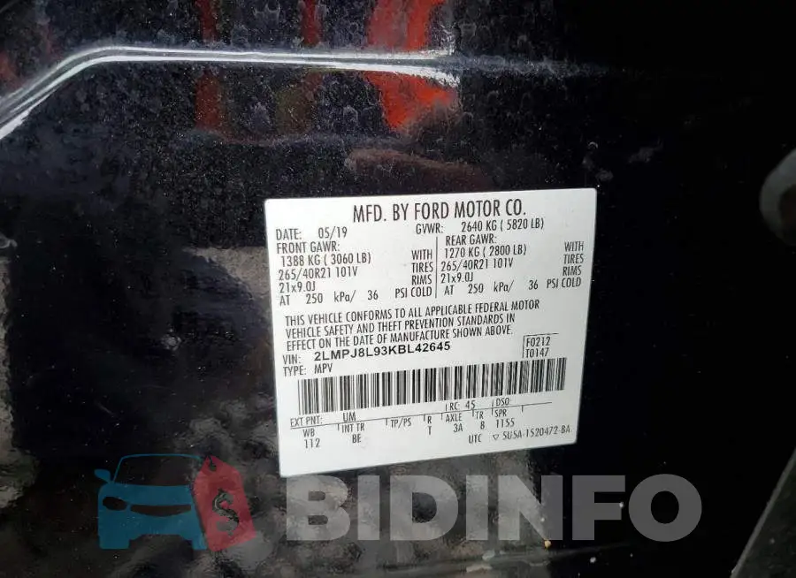 2LMPJ8L93KBL42645 Photo# 13