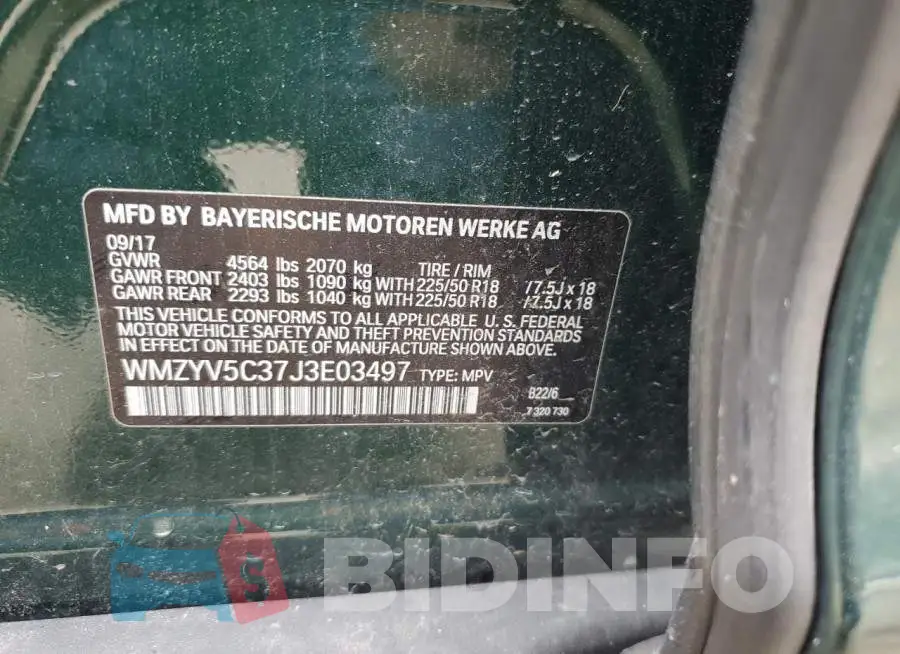 WMZYV5C37J3E03497 Photo# 12