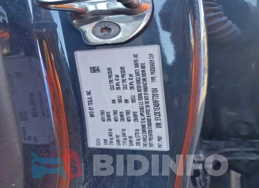 5YJ3E1EA8RF728184 Photo# 13