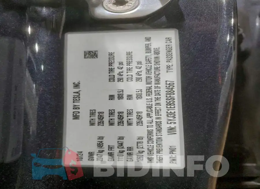 5YJ3E1EB5SF884567 Photo# 12