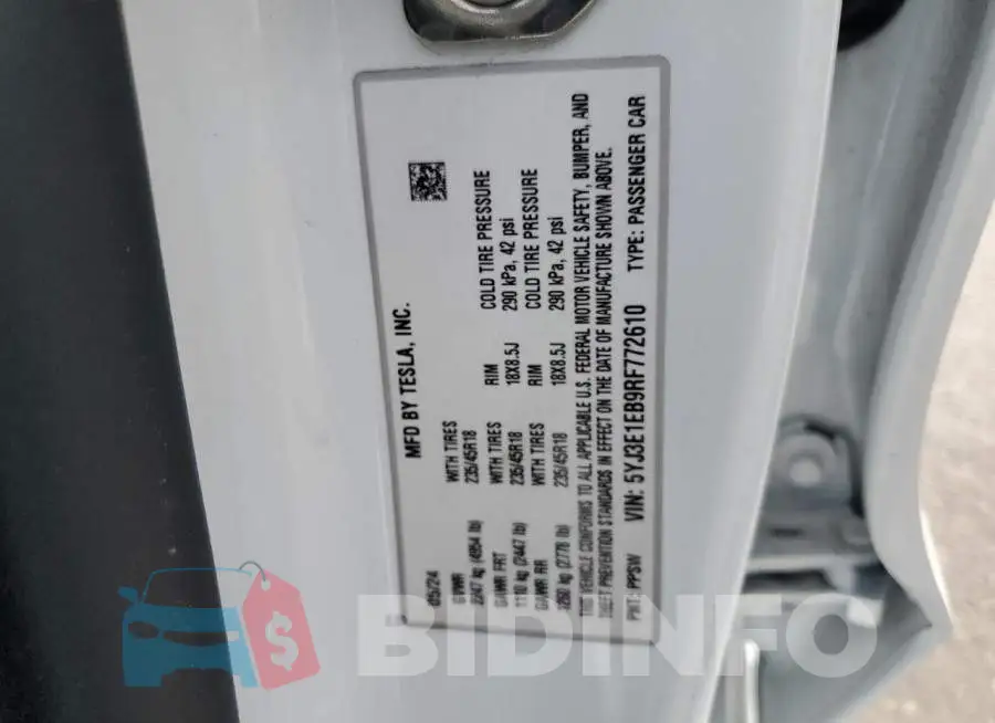 5YJ3E1EB9RF772610 Photo# 13