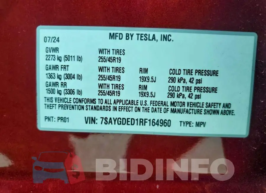 7SAYGDED1RF164960 Photo# 12