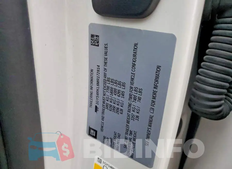 1GYS4RKL6MR172814 Photo# 13