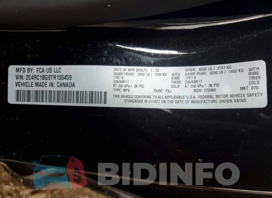 2C4RC1BG9TR155459 Photo# 14