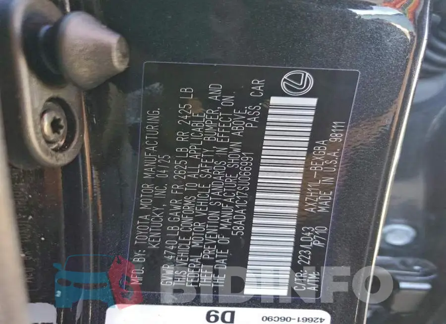58ADA1C17SU066991 Photo# 12