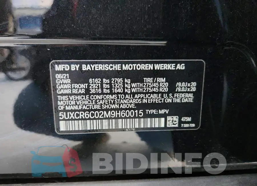 5UXCR6C02M9H60015 Photo# 14