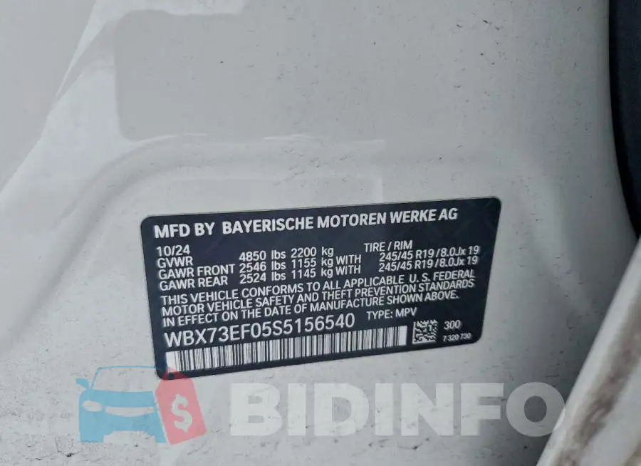 WBX73EF05S5156540 Photo# 13