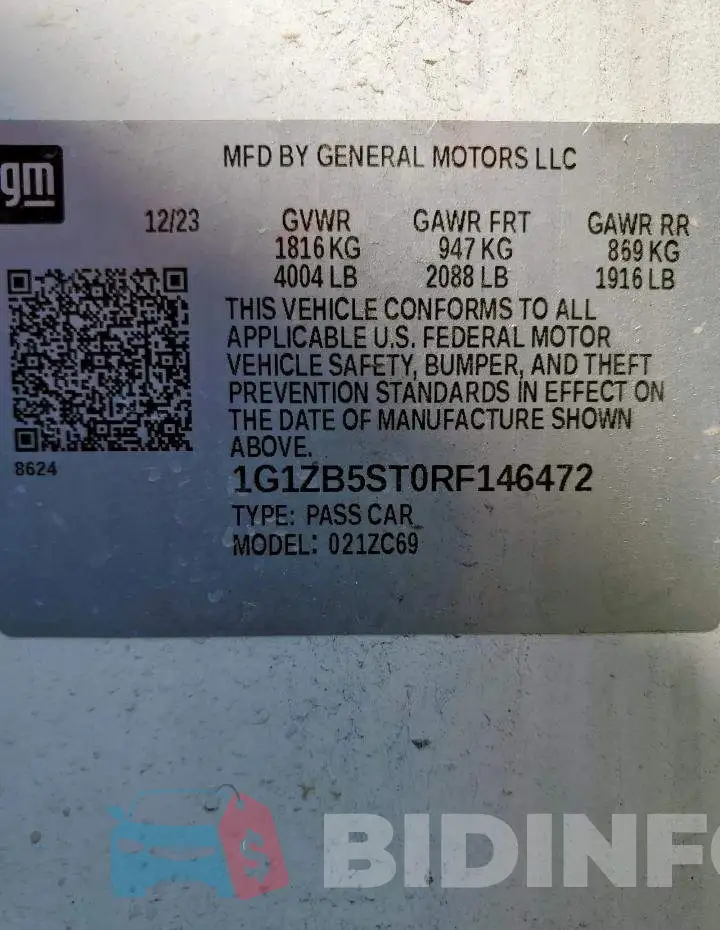 1G1ZB5ST0RF146472 Photo# 12