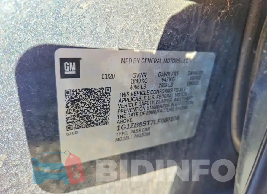 1G1ZB5ST7LF080106 Photo# 12