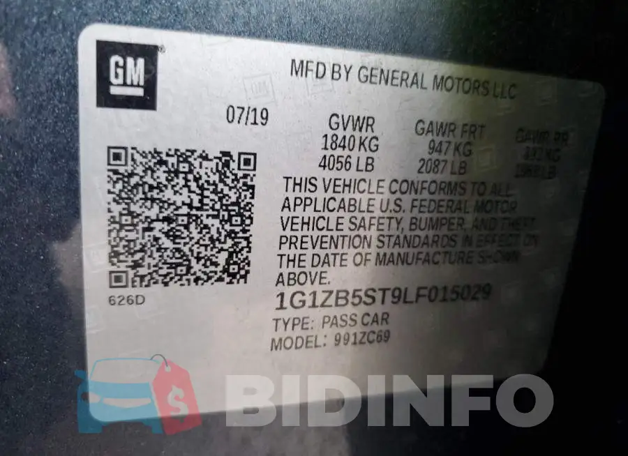 1G1ZB5ST9LF015029 Photo# 13
