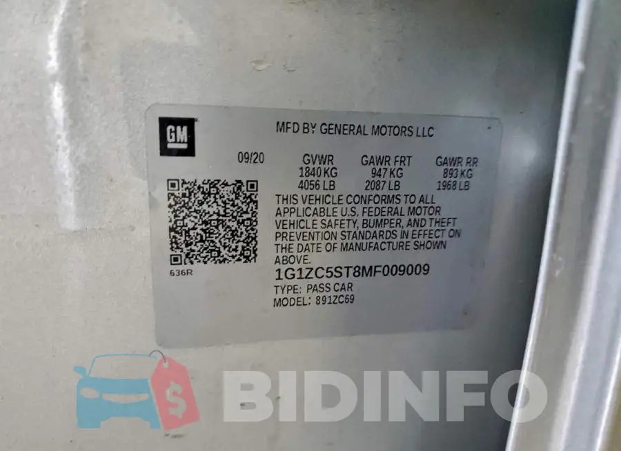 1G1ZC5ST8MF009009 Photo# 12