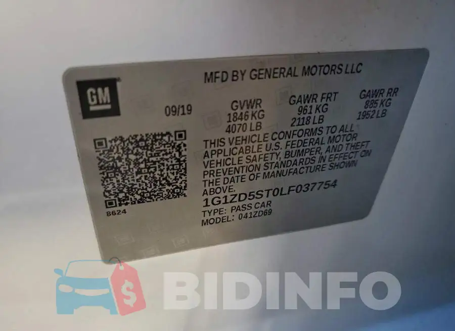 1G1ZD5ST0LF037754 Photo# 12