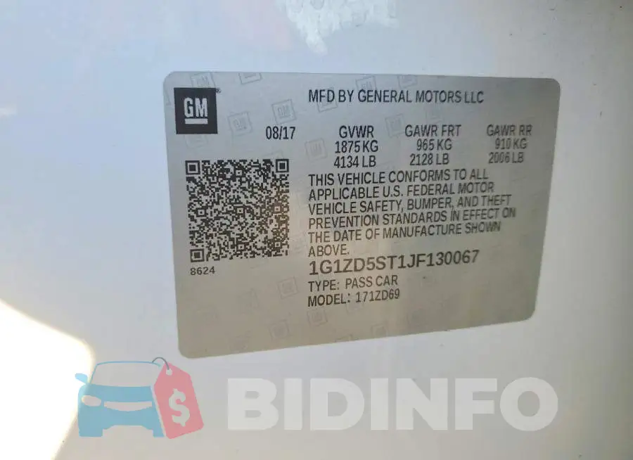1G1ZD5ST1JF130067 Photo# 12