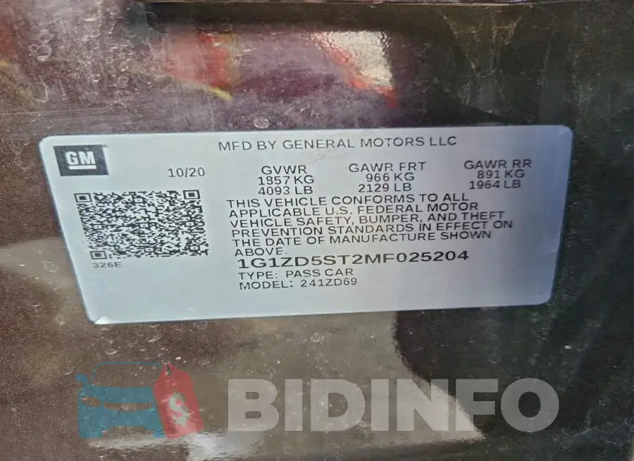 1G1ZD5ST2MF025204 Photo# 12