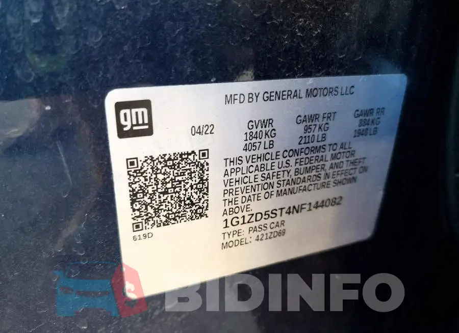 1G1ZD5ST4NF144082 Photo# 12
