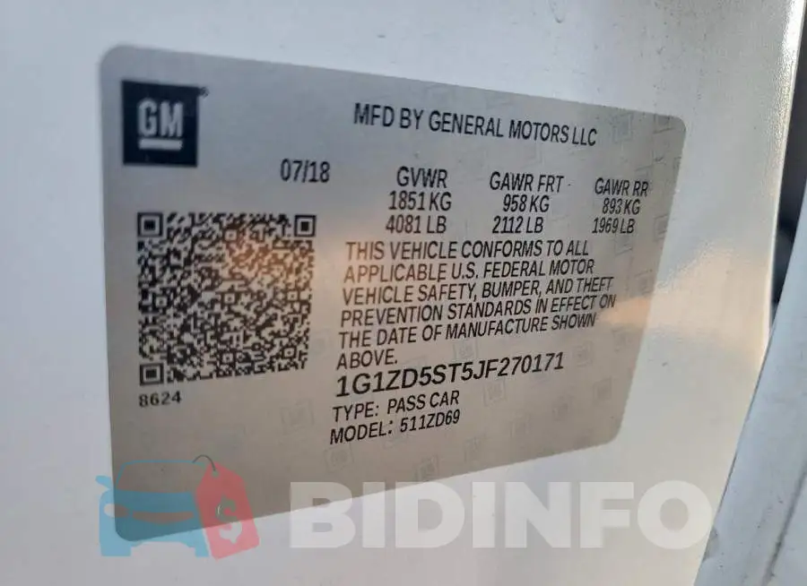 1G1ZD5ST5JF270171 Photo# 12