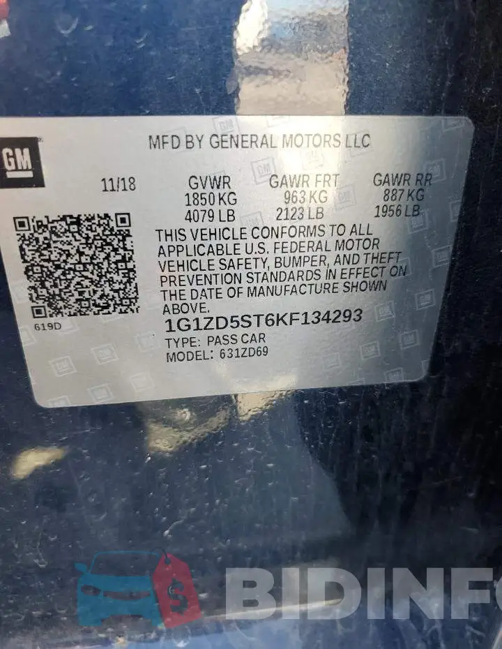 1G1ZD5ST6KF134293 Photo# 12