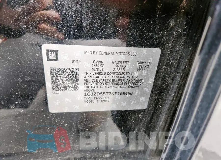 1G1ZD5ST7KF158456 Photo# 13