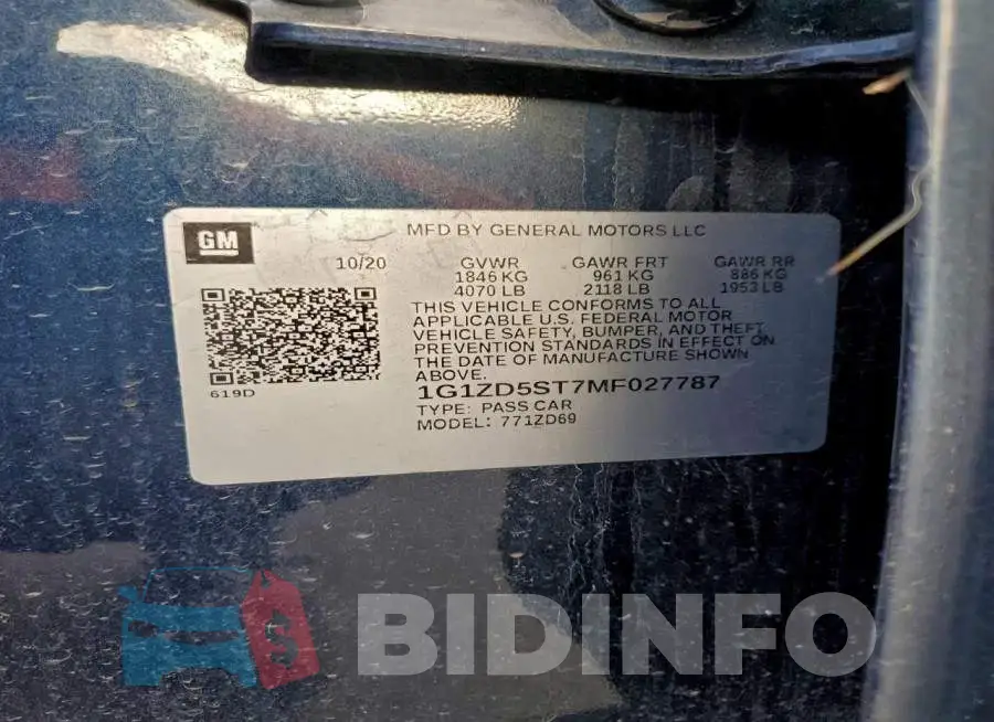 1G1ZD5ST7MF027787 Photo# 12