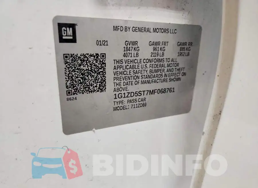 1G1ZD5ST7MF068761 Photo# 12