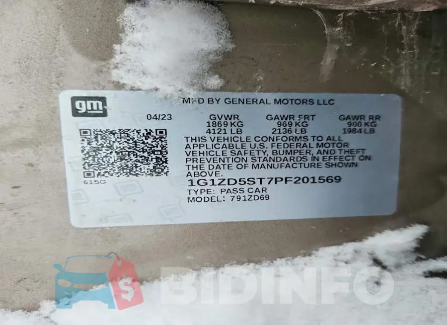 1G1ZD5ST7PF201569 Photo# 12