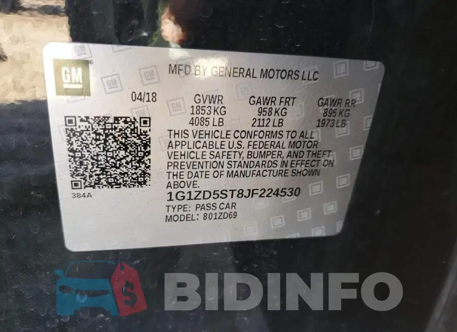 1G1ZD5ST8JF224530 Photo# 12