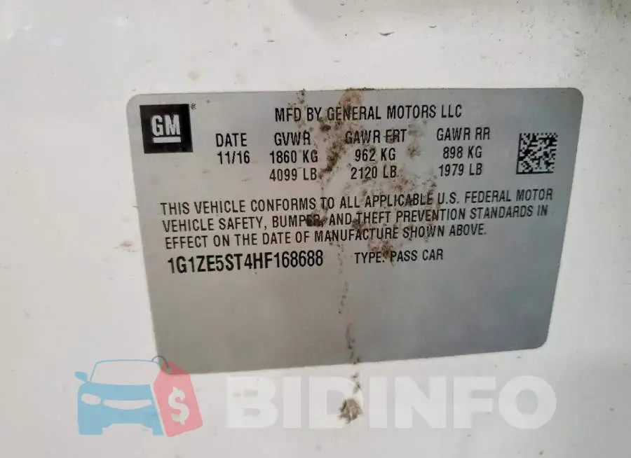 1G1ZE5ST4HF168688 Photo# 13