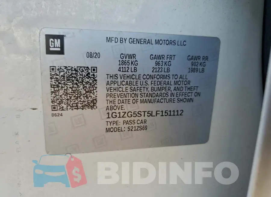 1G1ZG5ST5LF151112 Photo# 12