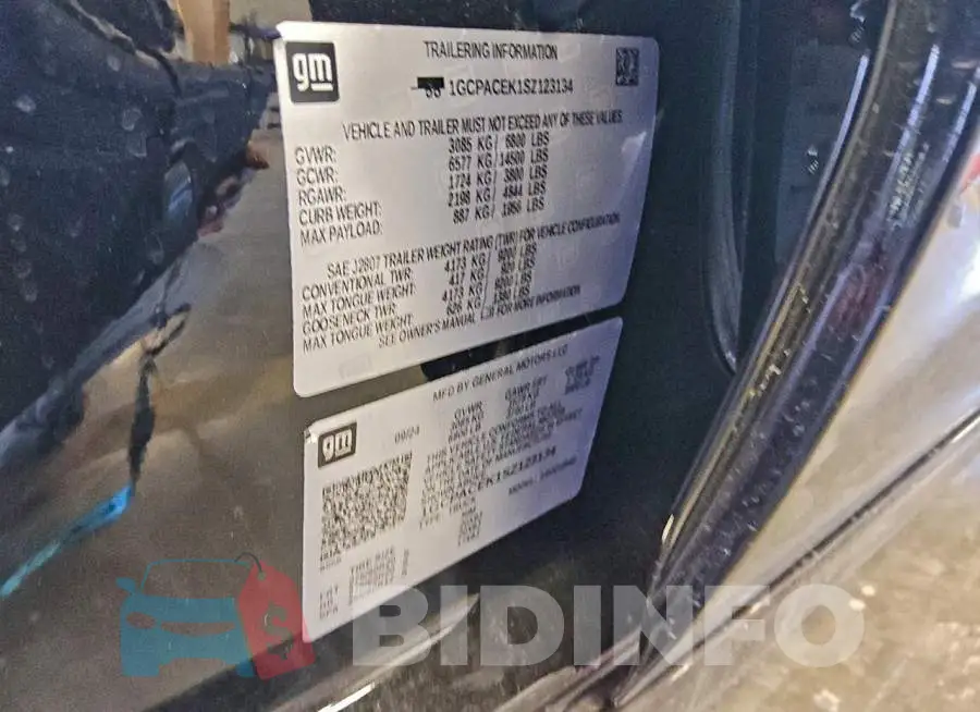 1GCPACEK1SZ123134 Photo# 12