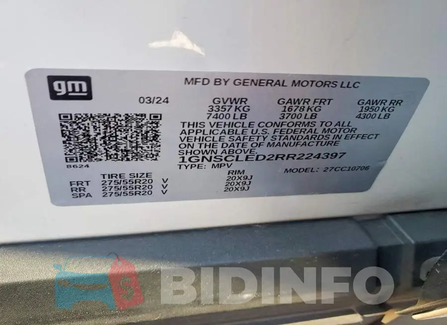 1GNSCLED2RR224397 Photo# 13