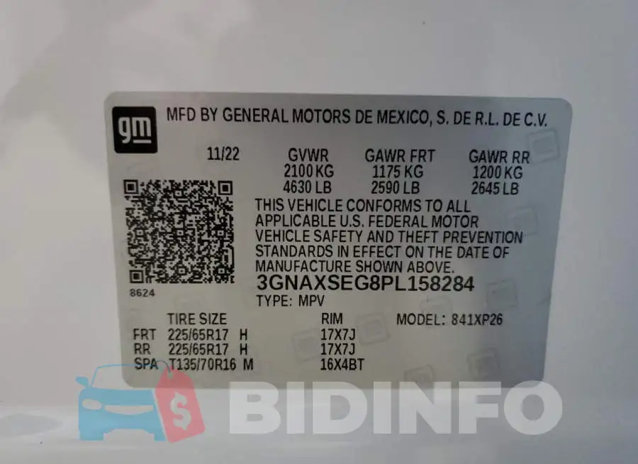 3GNAXSEG8PL158284 Photo# 13