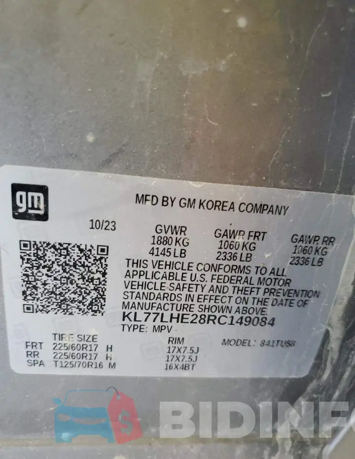 KL77LHE28RC149084 Photo# 13