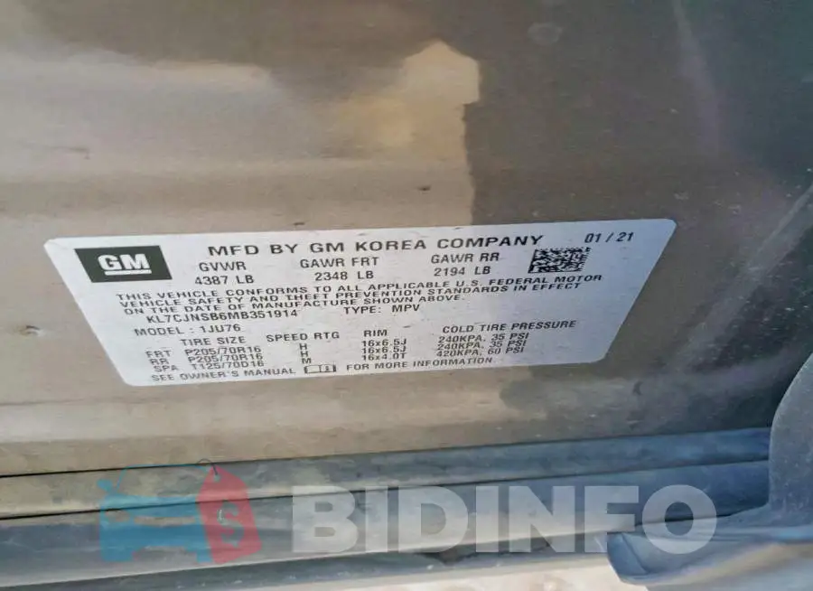 KL7CJNSB6MB351914 Photo# 13