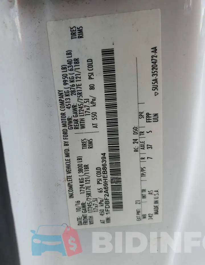 1FDBF2A69HEB86394 Photo# 12
