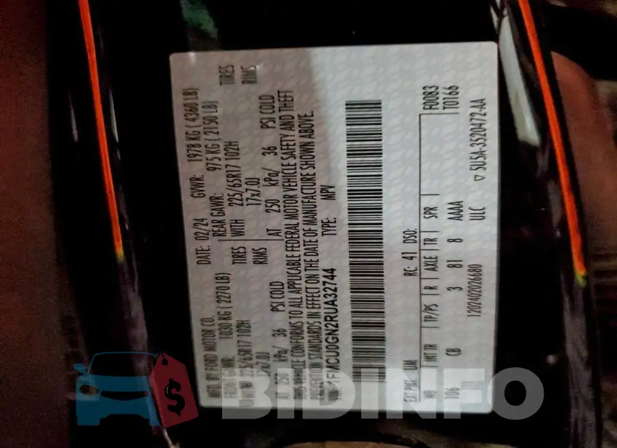 1FMCU0GN2RUA32744 Photo# 13